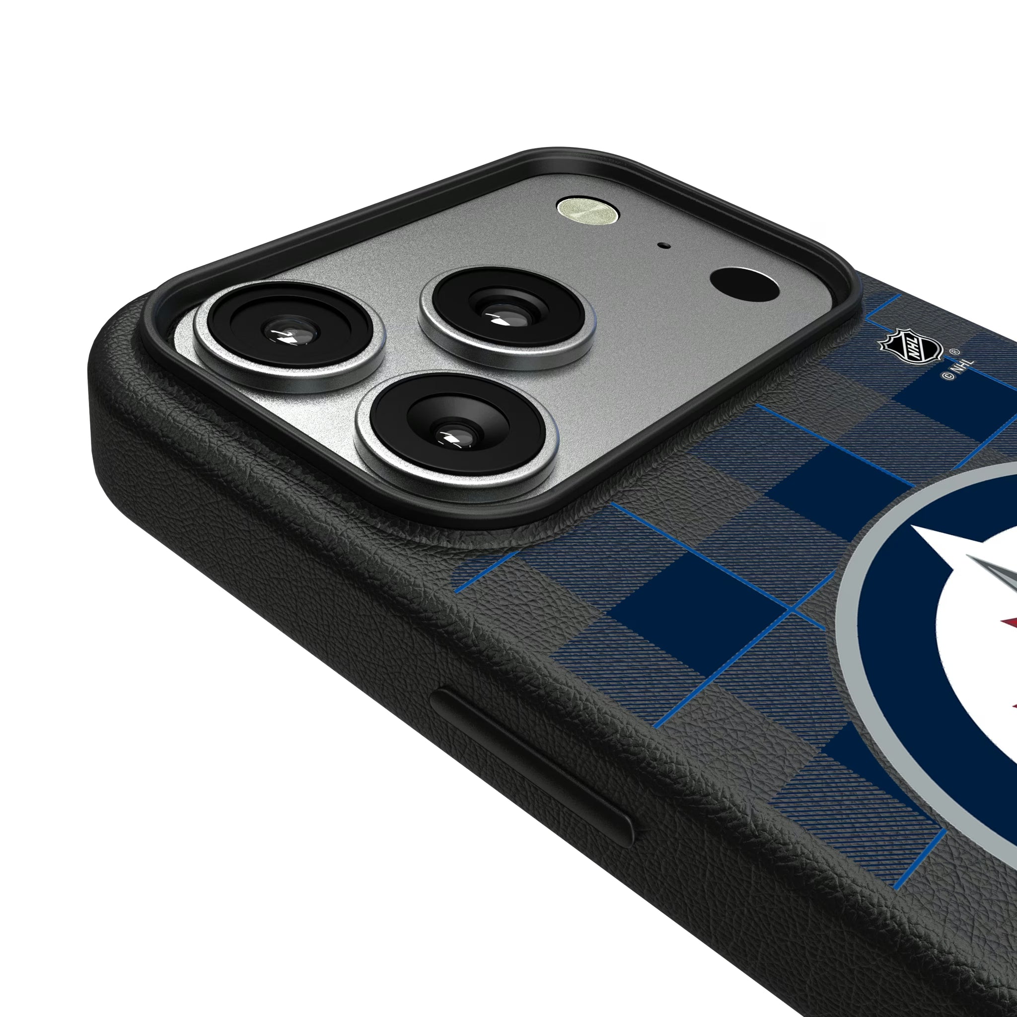 Winnipeg Jets Plaid iPhone MagSafe Compatible Phone Case for Apple iPhone - Detail#Device_iPhone 17 Pro