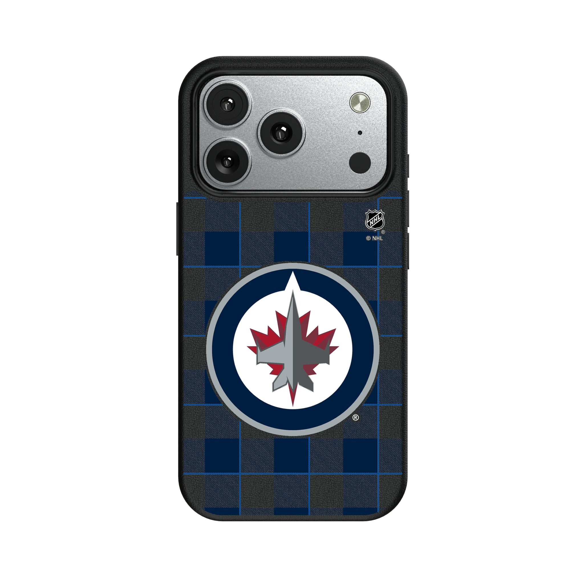 Winnipeg Jets Plaid iPhone MagSafe Compatible Phone Case for Apple iPhone#Device_iPhone 17 Pro