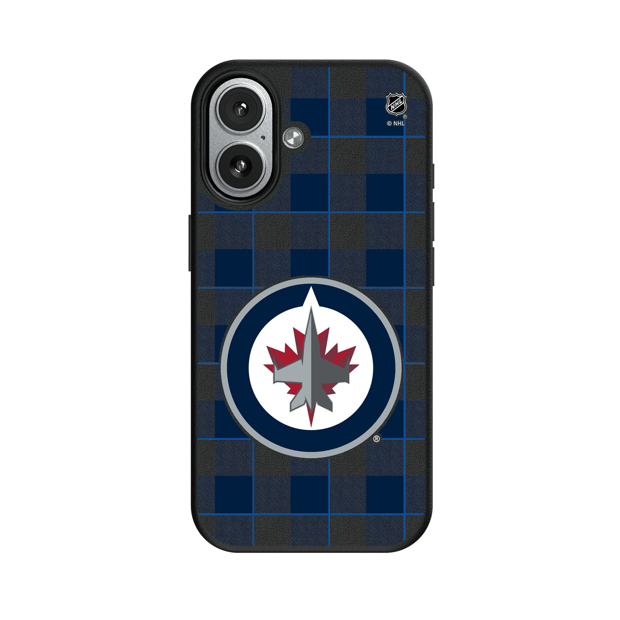 Winnipeg Jets Plaid iPhone MagSafe Compatible Phone Case for Apple iPhone#Device_iPhone 17