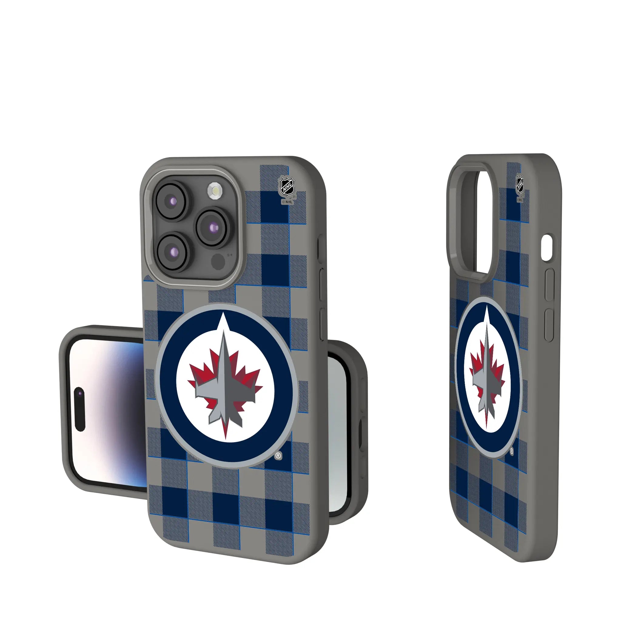 Winnipeg Jets Plaid iPhone Soft Touch Phone Case for Apple iPhone