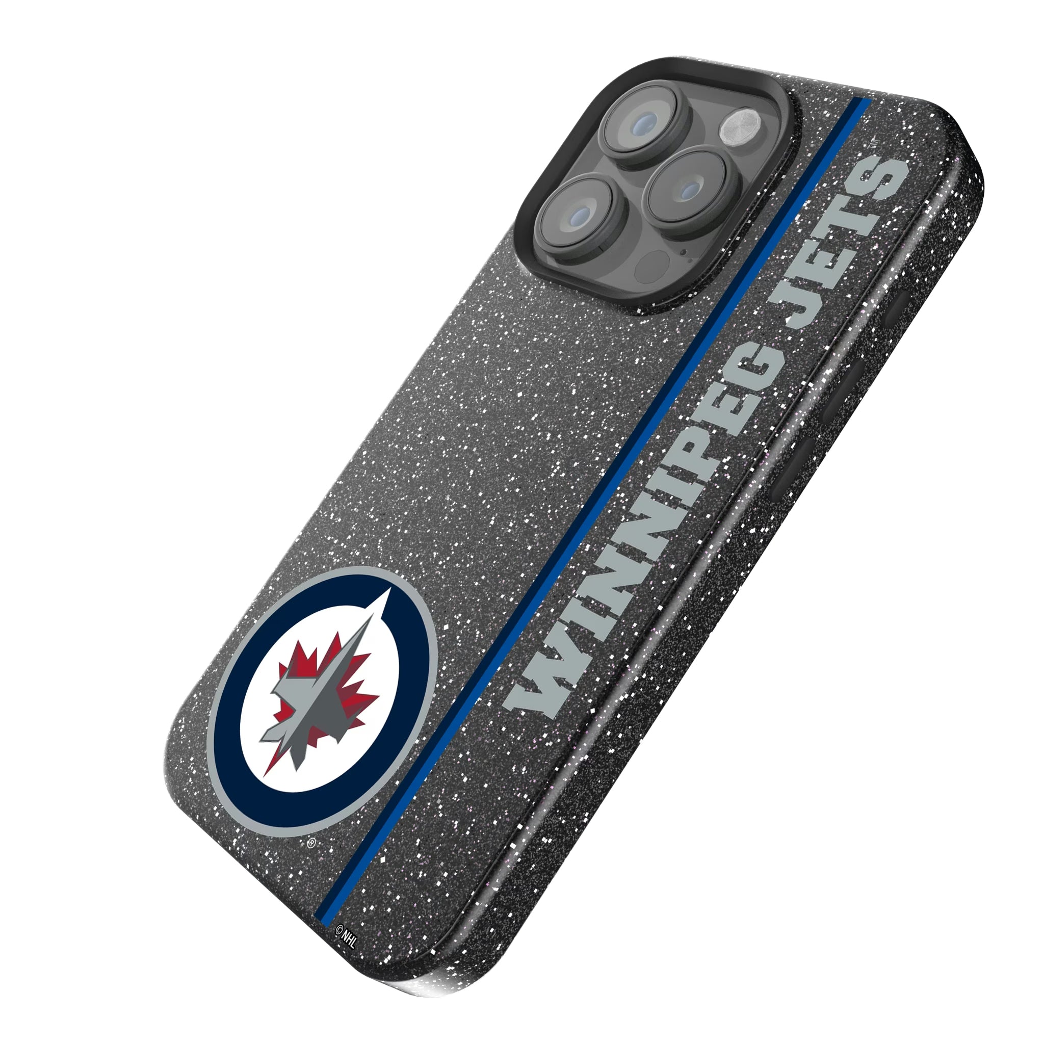 Winnipeg Jets Sidebar iPhone Bling Phone Case for Apple iPhone - Isometric View