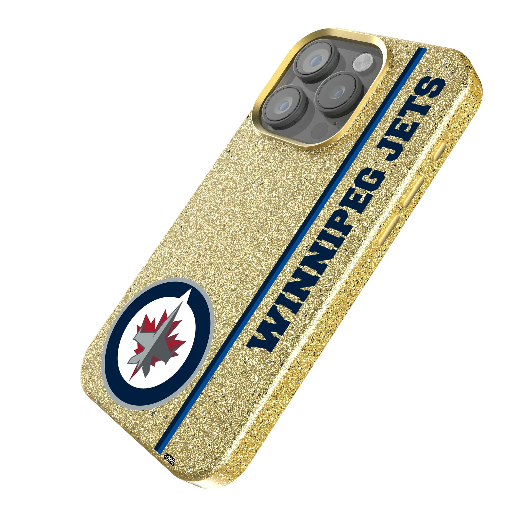 Winnipeg Jets Sidebar iPhone Bling Phone Case for Apple iPhone - Isometric View