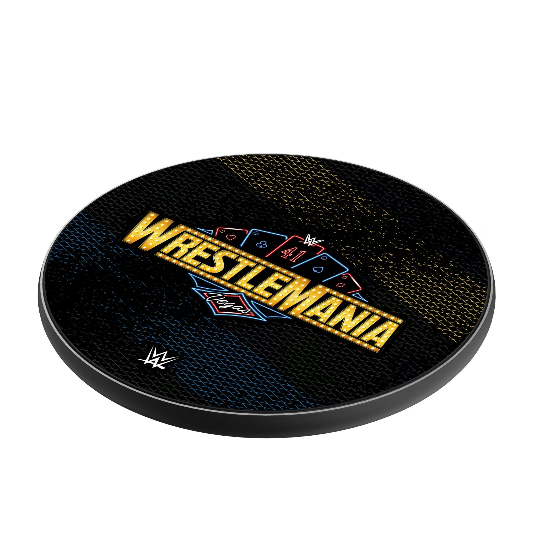 WrestleMania 41 Steel 15-Watt Wireless Charger - Isometric View