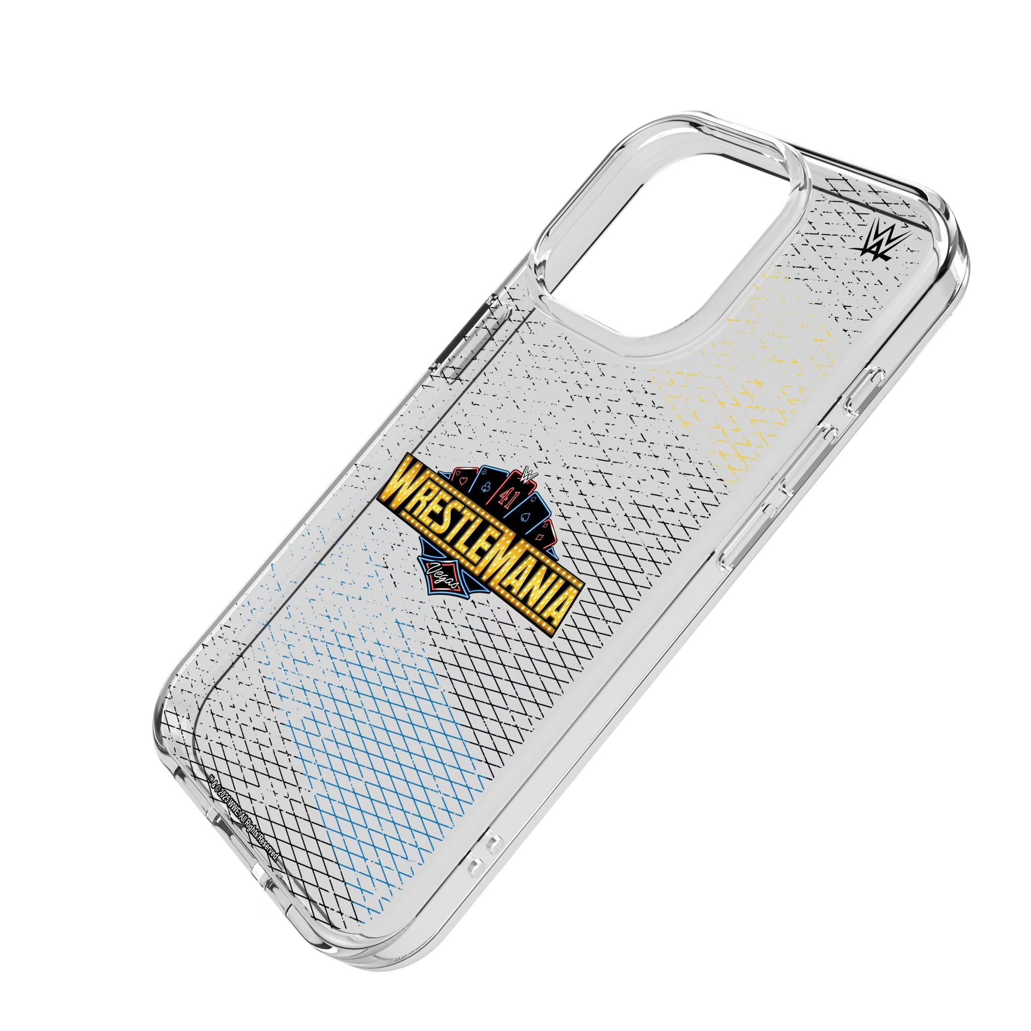 WrestleMania 41 Steel iPhone Clear Phone Case for Apple iPhone - Isometric View
