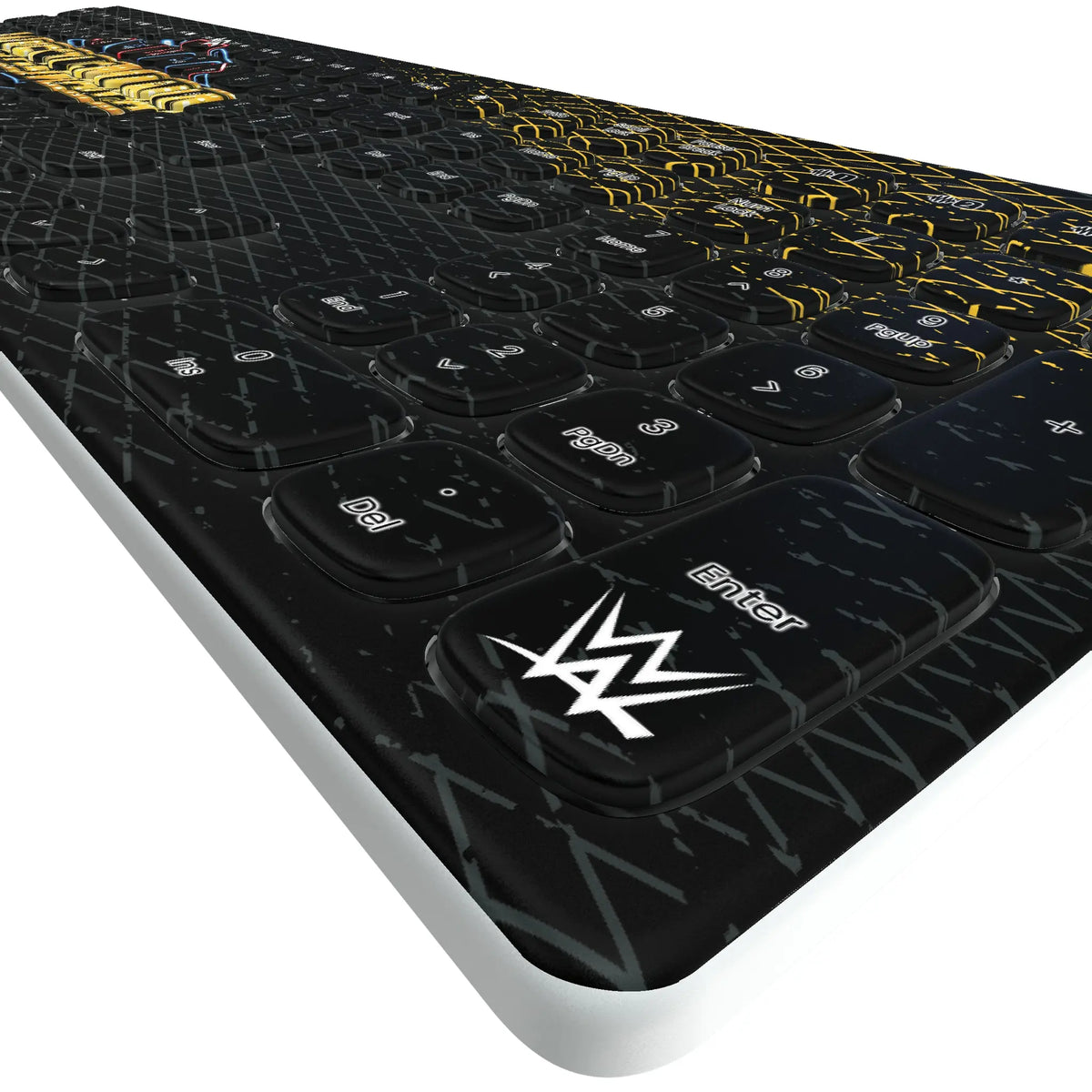 WrestleMania 41 Steel KKB605 Curved Wireless Keyboard - Detail