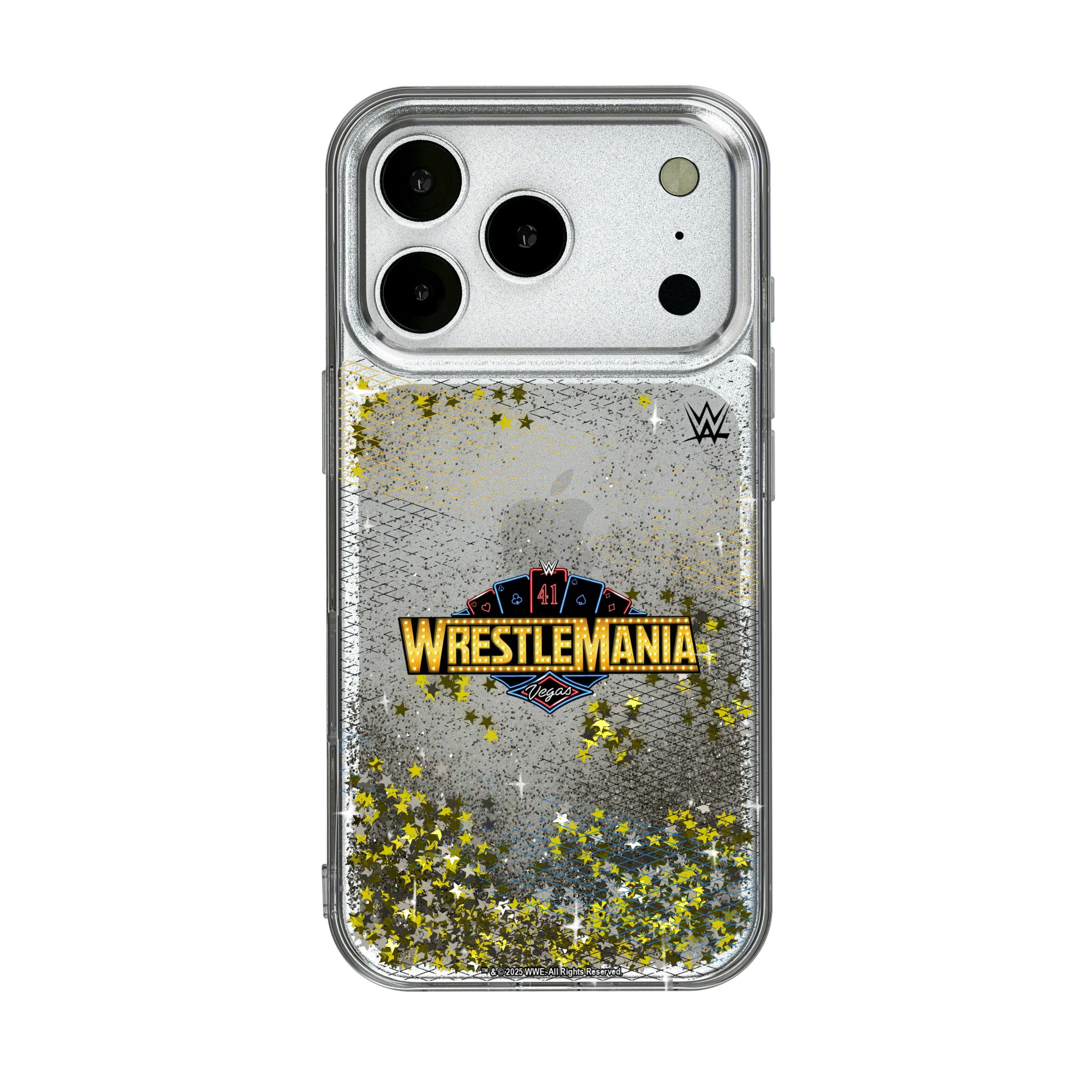 WrestleMania 41 Steel iPhone Glitter Phone Case for Apple iPhone
