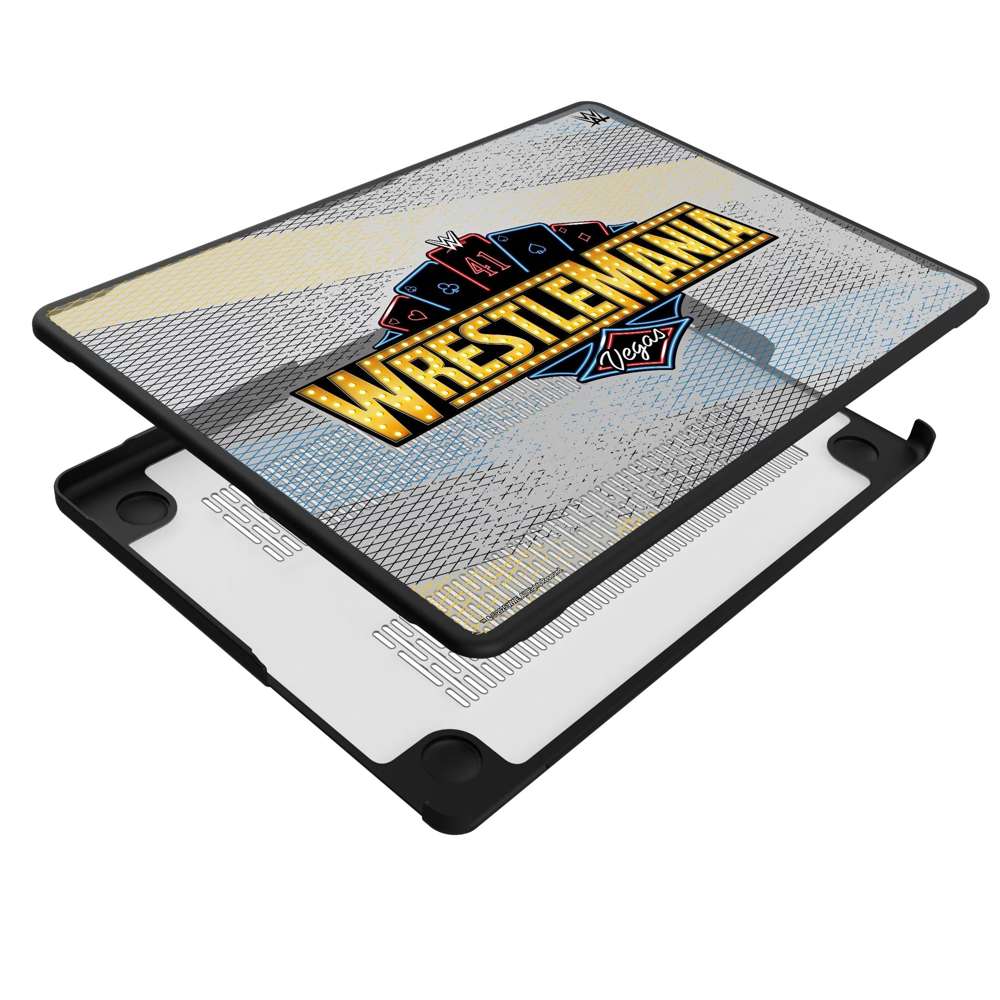 WrestleMania 41 Steel MacBook Laptop Case for Apple MacBook - Isometric View#Device_MacBook Pro (14-inch, 2021) / MacBook Pro (14-inch, 2023) / MacBook Pro (14-inch, 2024)