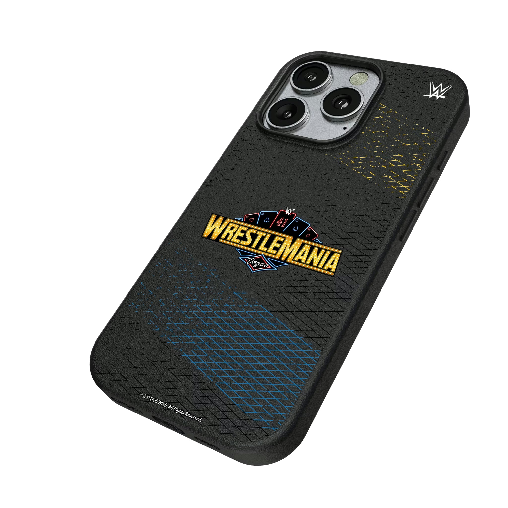 WrestleMania 41 Steel iPhone MagSafe Compatible Phone Case for Apple iPhone - Isometric View