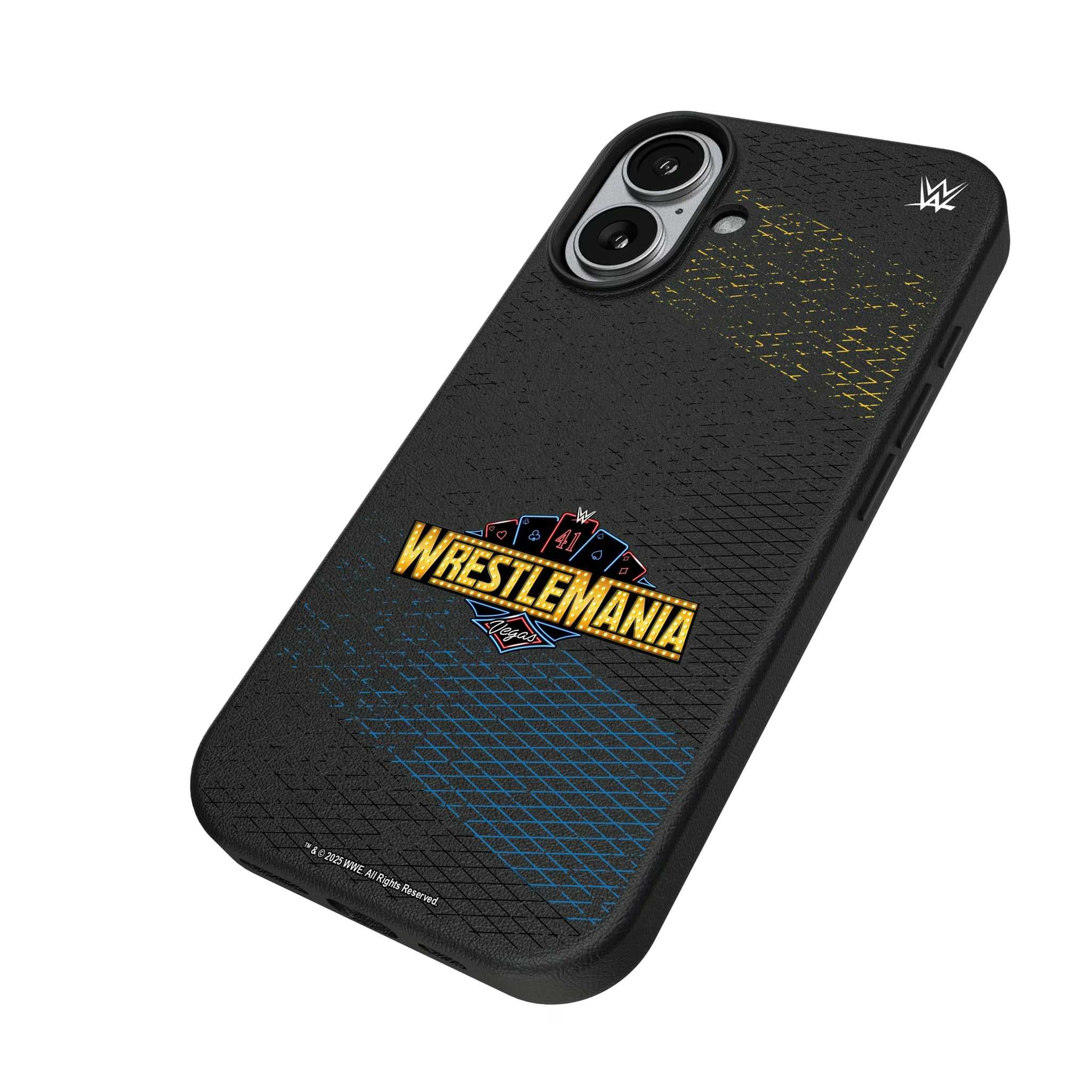 WrestleMania 41 Steel iPhone MagSafe Compatible Phone Case for Apple iPhone - Isometric View#Device_iPhone 17