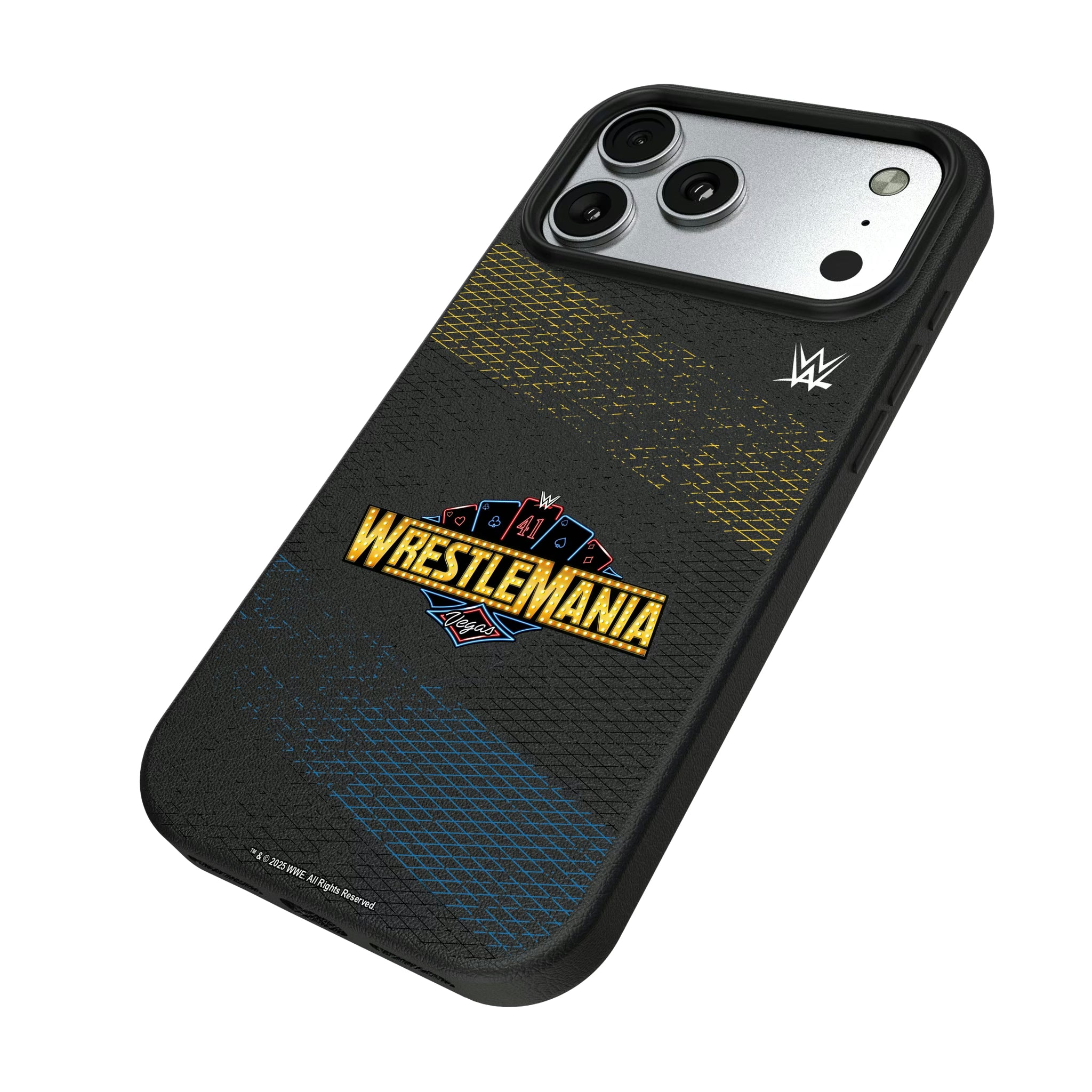 WrestleMania 41 Steel iPhone MagSafe Compatible Phone Case for Apple iPhone - Isometric View#Device_iPhone 17 Pro Max