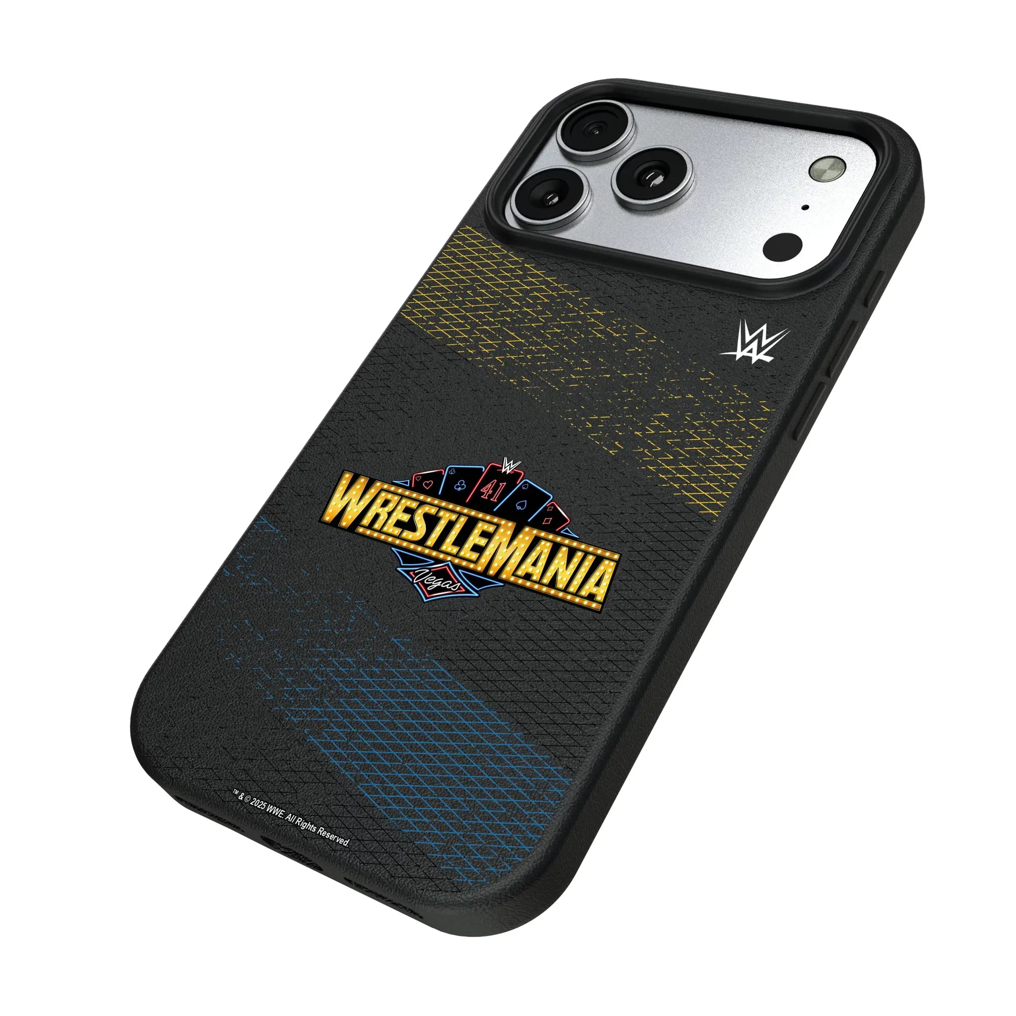 WrestleMania 41 Steel iPhone MagSafe Compatible Phone Case for Apple iPhone - Isometric View#Device_iPhone 17 Pro Max