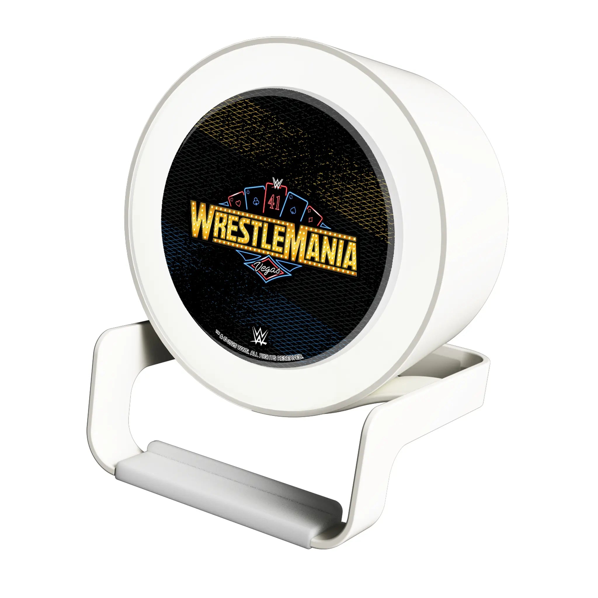 WrestleMania 41 Steel Night Light Charger and Bluetooth Speaker