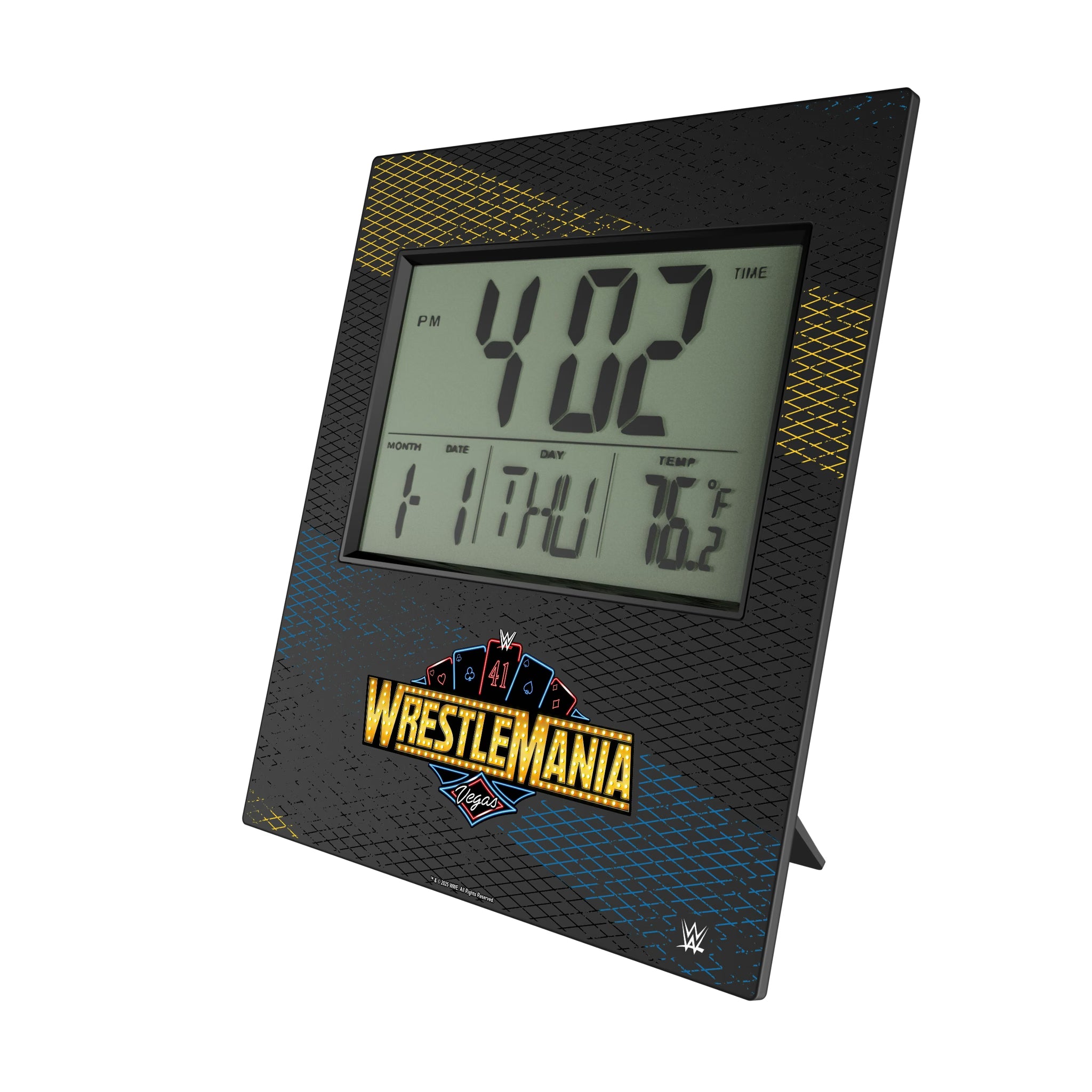 WrestleMania 41 Steel Wall Clock