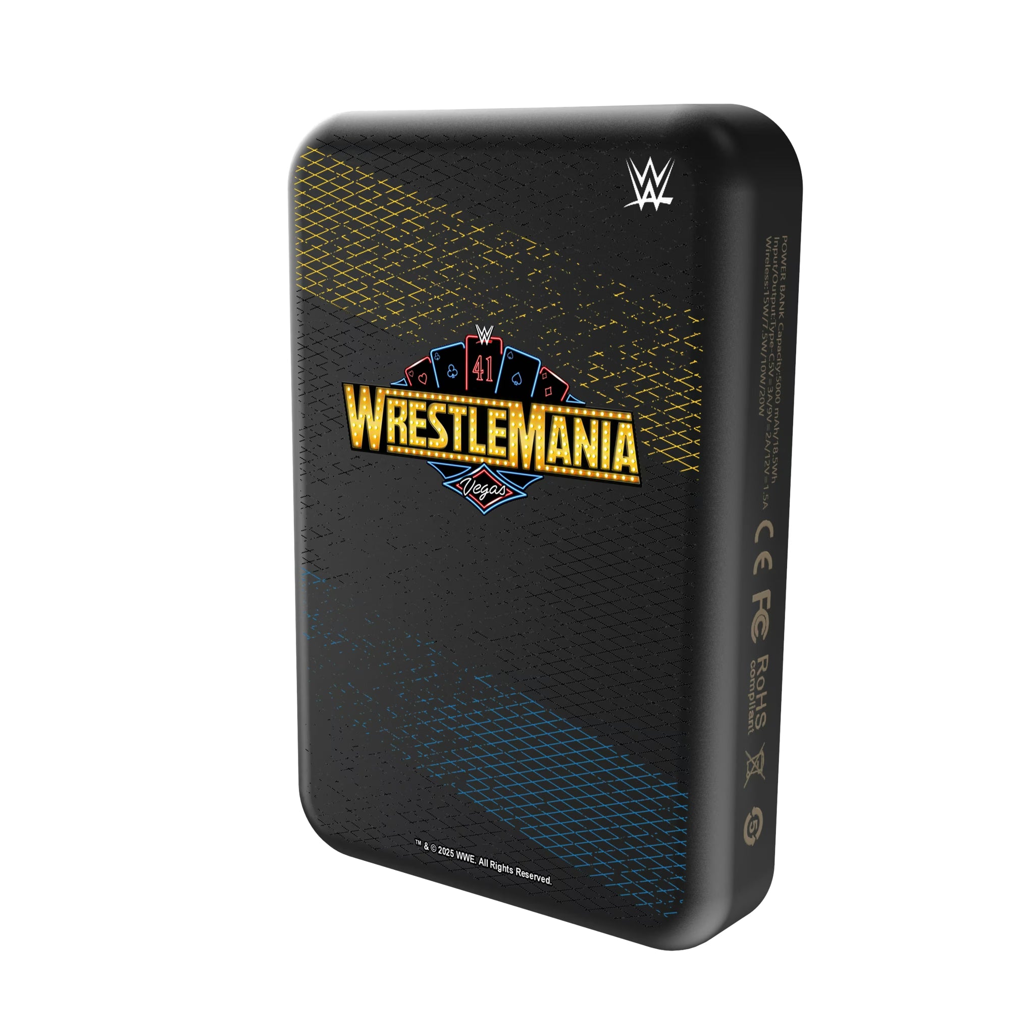 WrestleMania 41 Steel Wireless Mag Power Bank