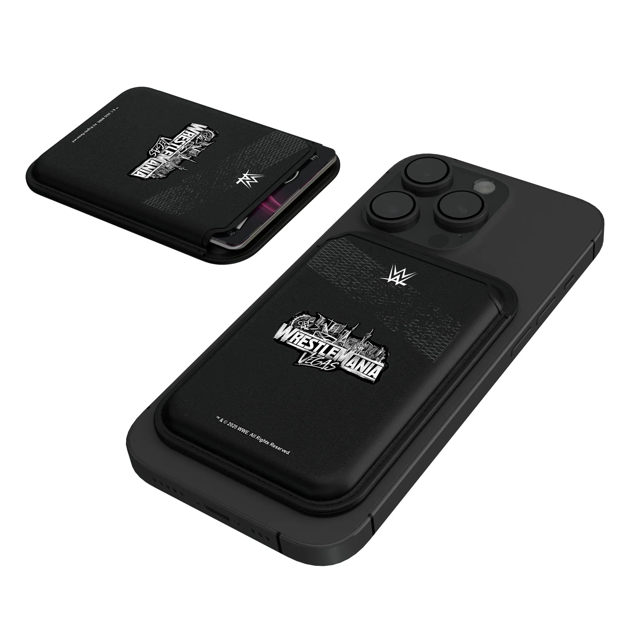 WrestleMania 42 Steel Black Magnetic Credit Card Wallet