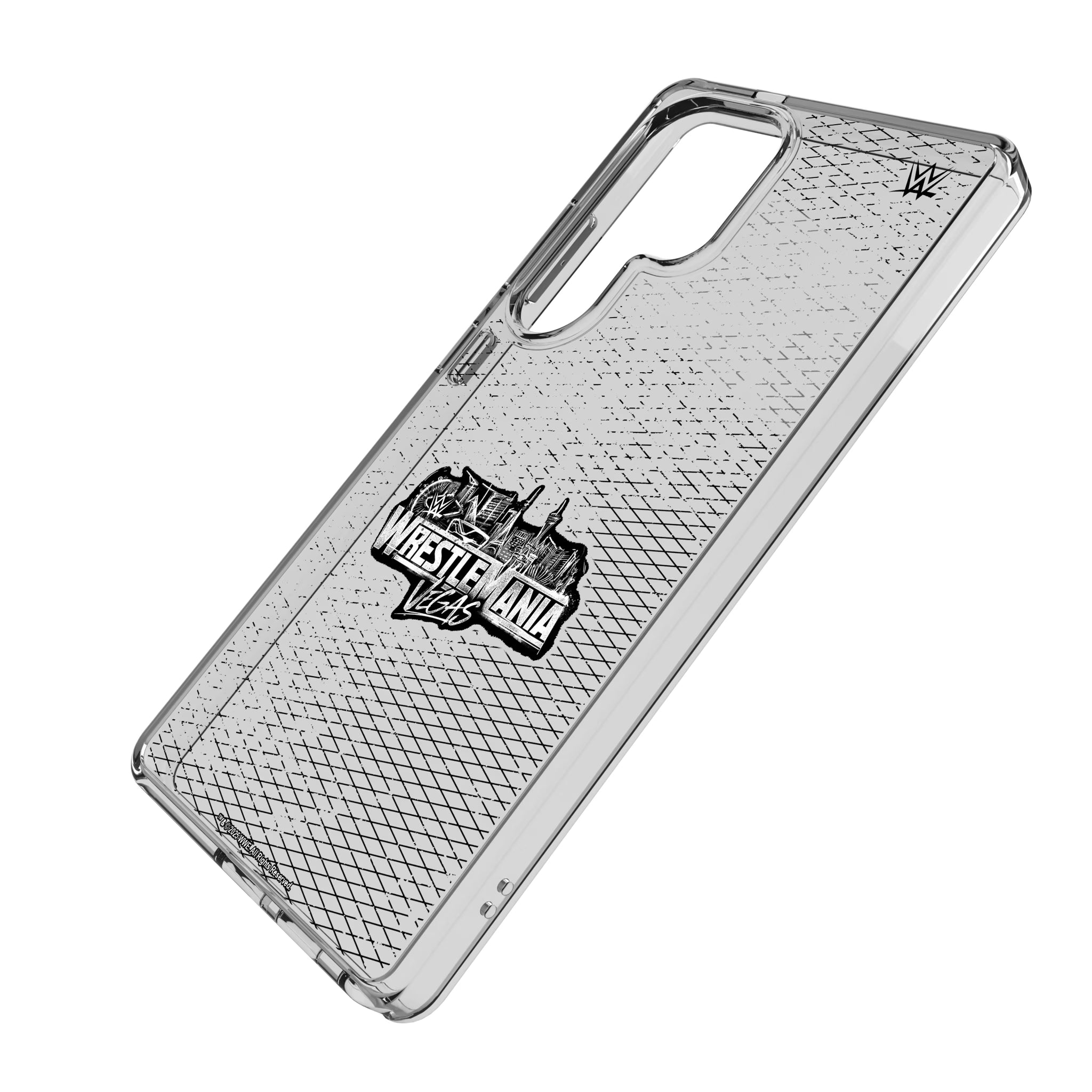 WrestleMania 42 Steel Galaxy Clear Phone Case for Samsung Galaxy - Isometric View
