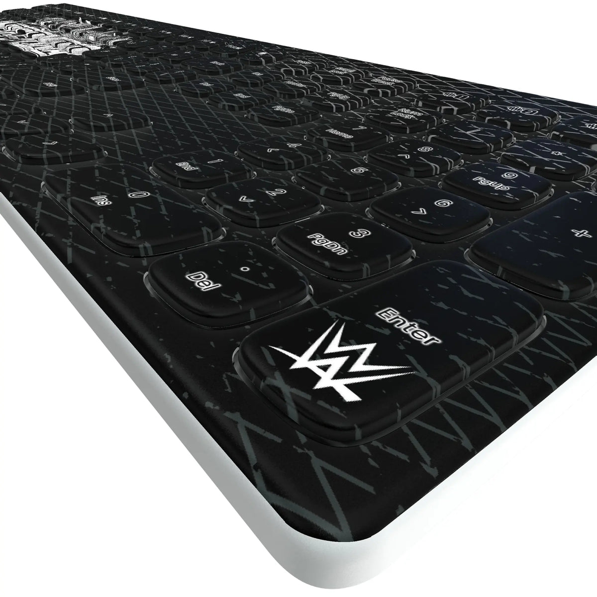 WrestleMania 42 Steel KKB605 Curved Wireless Keyboard - Detail