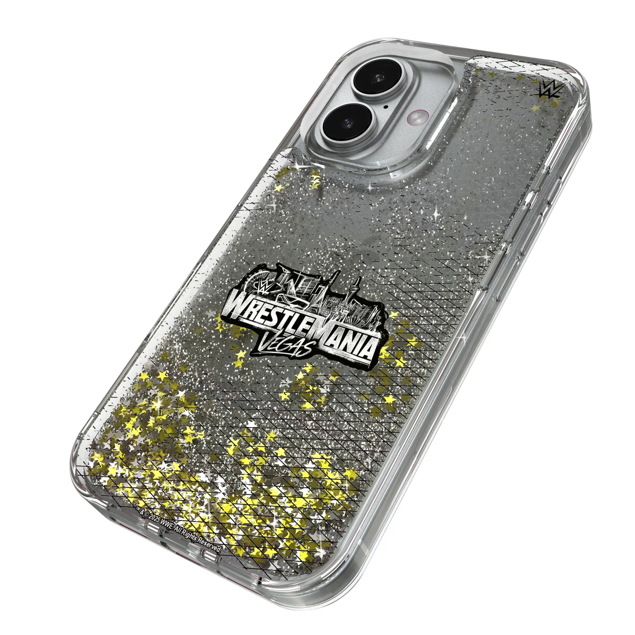 WrestleMania 42 Steel iPhone Glitter Phone Case for Apple iPhone - Isometric View