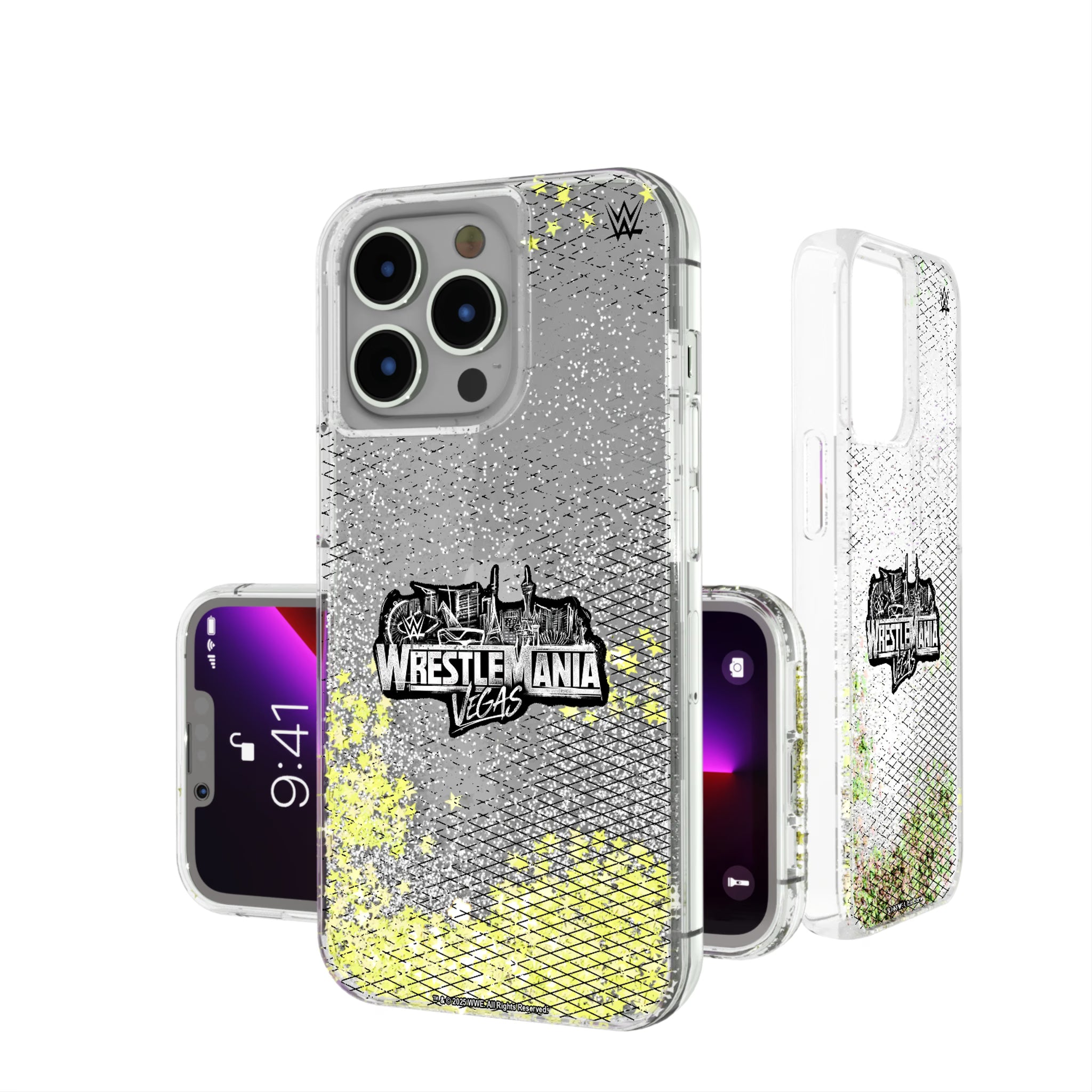 WrestleMania 42 Steel iPhone Glitter Phone Case for Apple iPhone