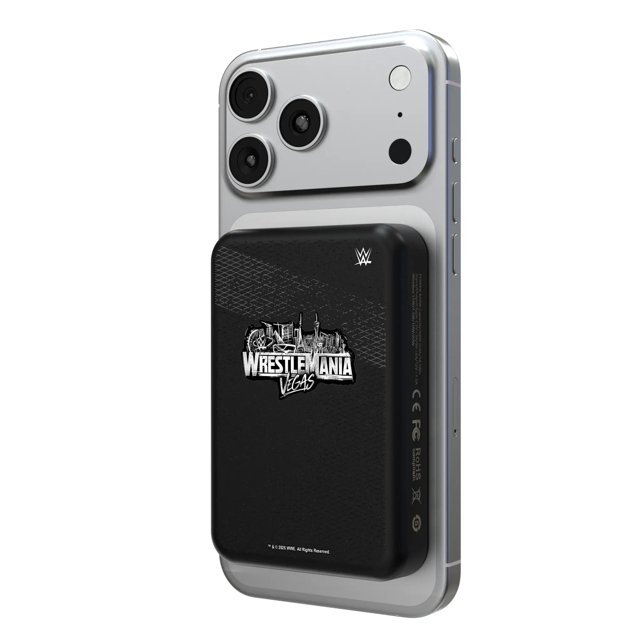 WrestleMania 42 Steel Wireless Mag Power Bank