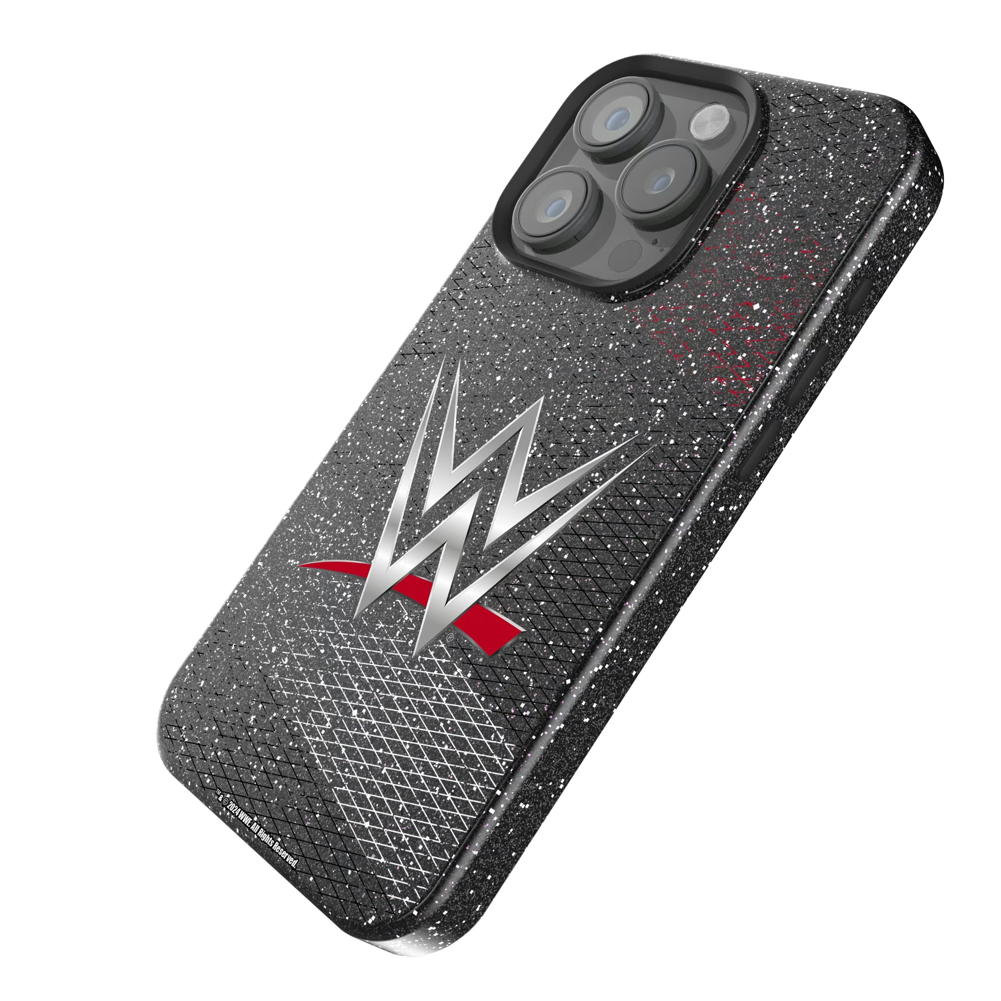WWE Steel iPhone Bling Phone Case for Apple iPhone - Isometric View