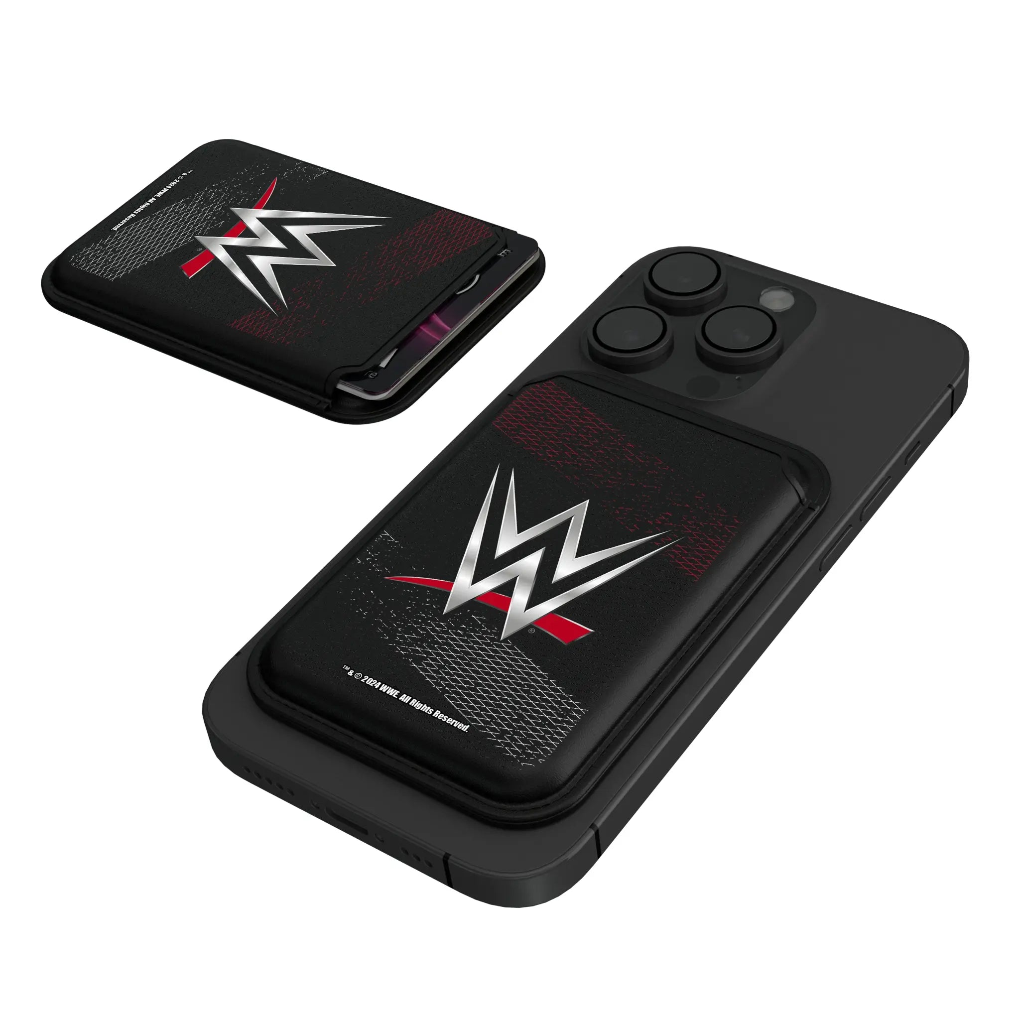 WWE Steel Black Magnetic Credit Card Wallet
