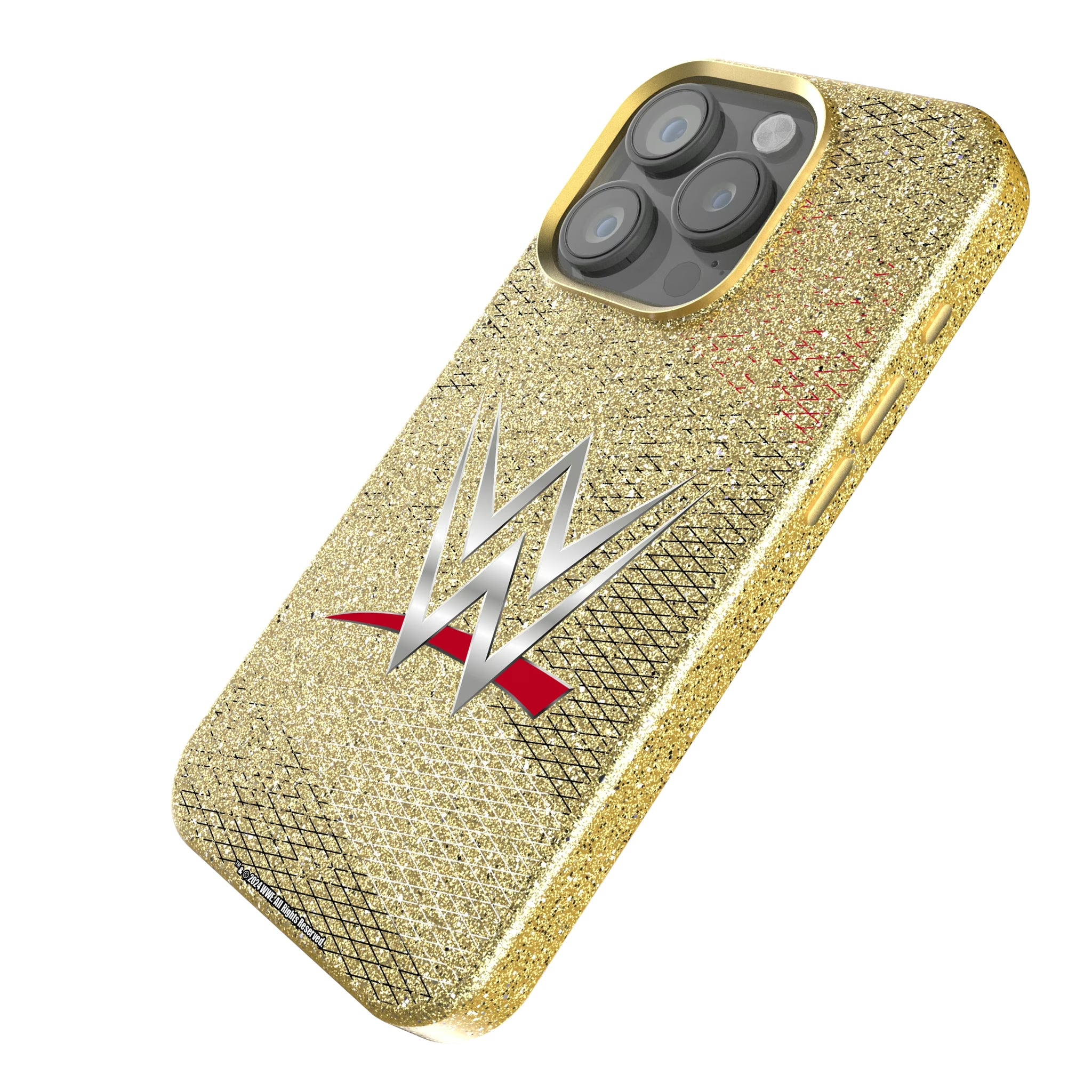 WWE Steel iPhone Bling Phone Case for Apple iPhone - Isometric View