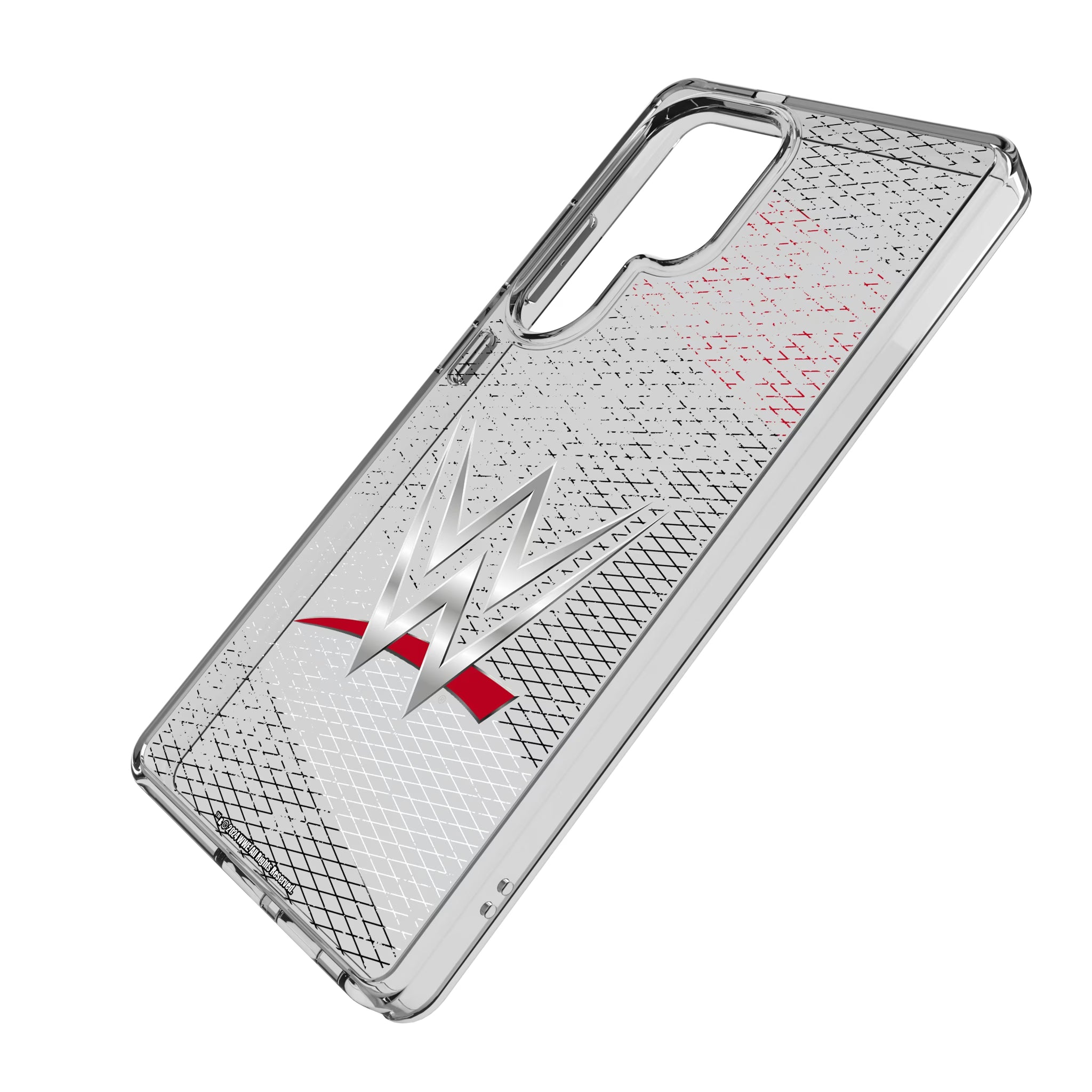 WWE Steel Galaxy Clear Phone Case for Samsung Galaxy - Isometric View