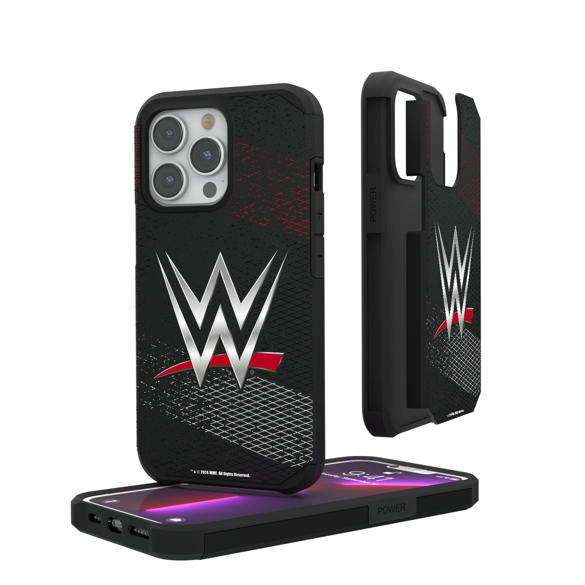 WWE Steel iPhone Rugged Phone Case for Apple iPhone#Device_iPhone 13 Pro
