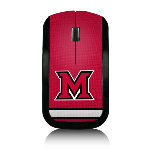 Miami RedHawks Stripe Wireless Mouse