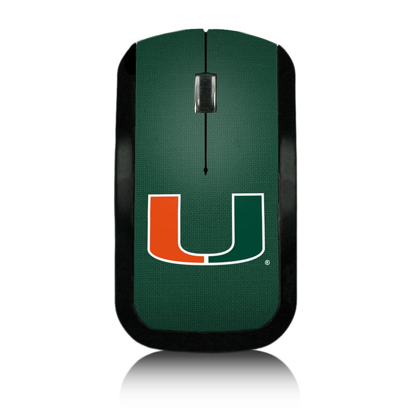 Miami Hurricanes Solid Wireless Mouse