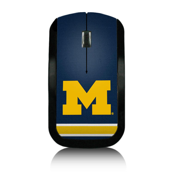 Michigan Wolverines Stripe Wireless Mouse