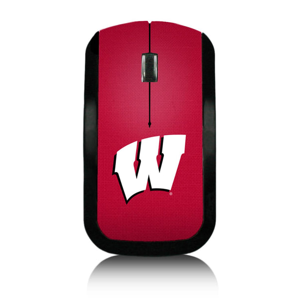 Wisconsin Badgers Solid Wireless Mouse