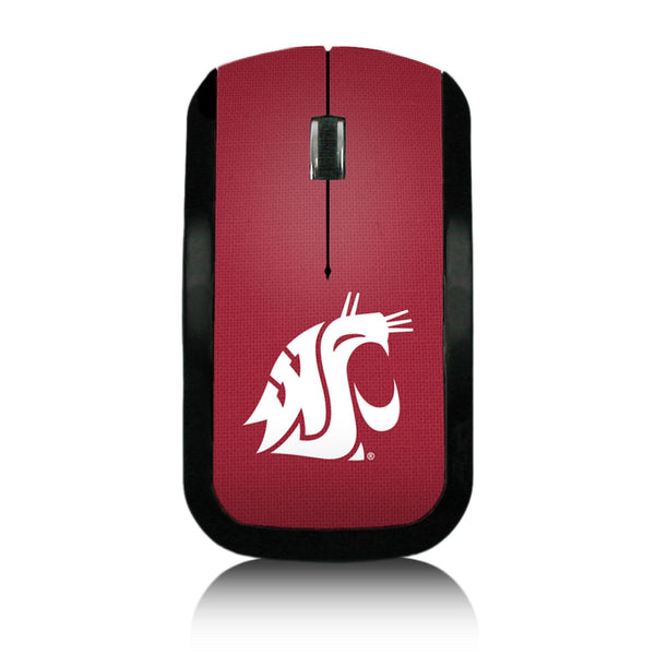 Washington State Cougars Solid Wireless Mouse