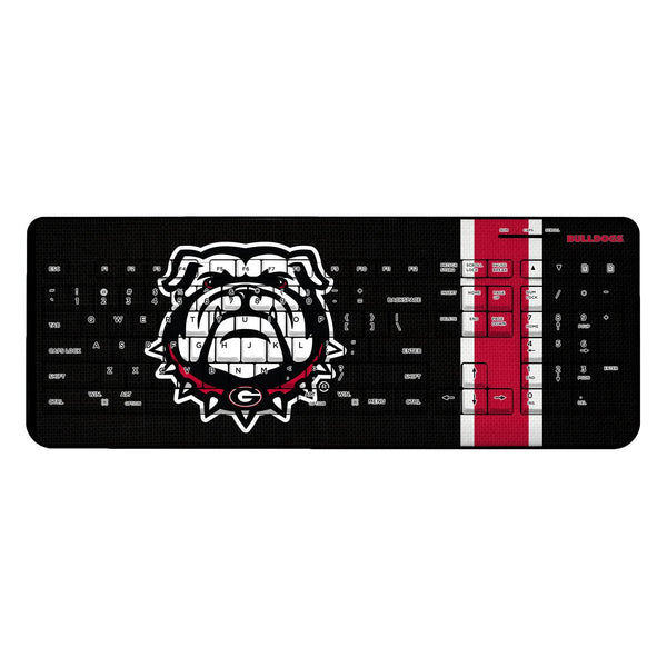 Georgia Bulldogs Stripe Wireless USB Keyboard