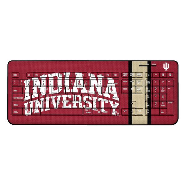 Indiana Hoosiers Stripe Wireless USB Keyboard