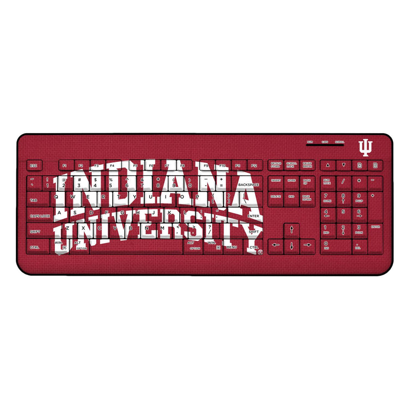 Indiana Hoosiers Solid Wireless USB Keyboard