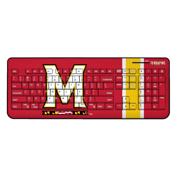 Maryland Terrapins Stripe Wireless USB Keyboard