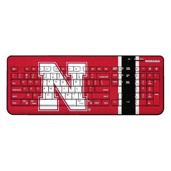 Nebraska Huskers N Stripe Wireless USB Keyboard