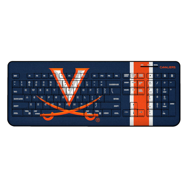 Virginia Cavaliers Stripe Wireless USB Keyboard