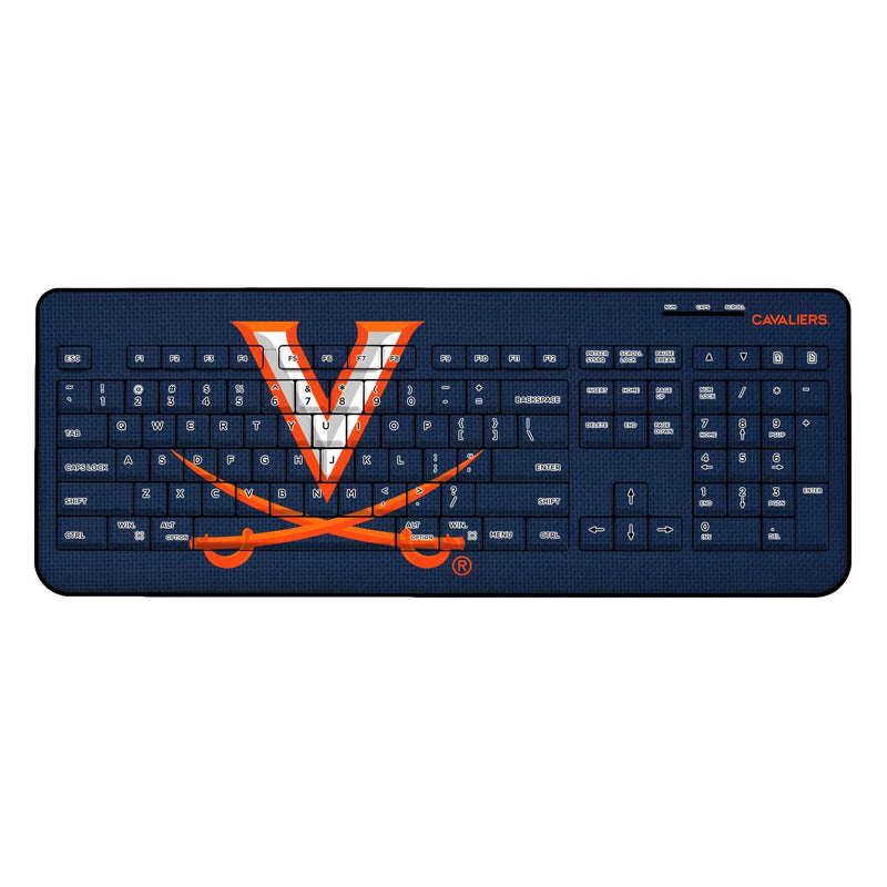 Virginia Cavaliers Solid Wireless USB Keyboard