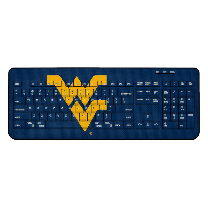 West Virginia Mountaineers Solid Wireless USB Keyboard