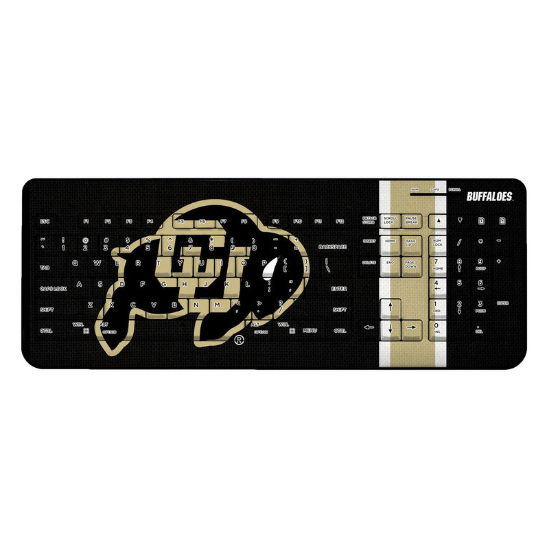 Colorado Buffaloes Stripe Wireless USB Keyboard