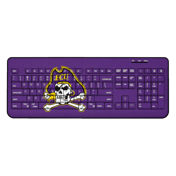 East Carolina Pirates Solid Wireless USB Keyboard