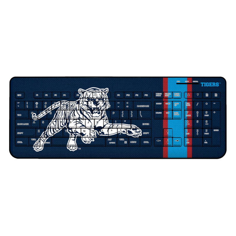 Jackson State Tigers Stripe Wireless USB Keyboard