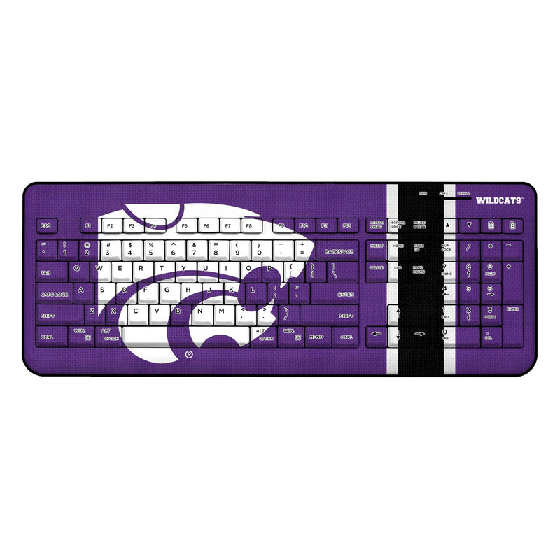 Kansas State Wildcats Stripe Wireless USB Keyboard