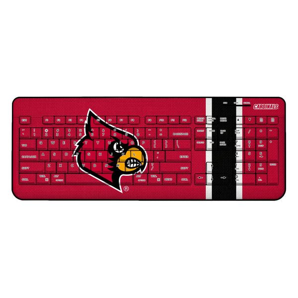 Louisville Cardinals Stripe Wireless USB Keyboard