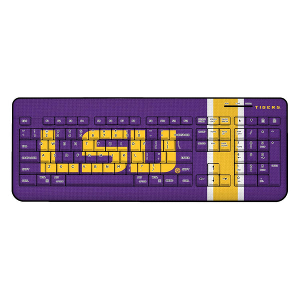 Louisiana State University Tigers Stripe Wireless USB Keyboard