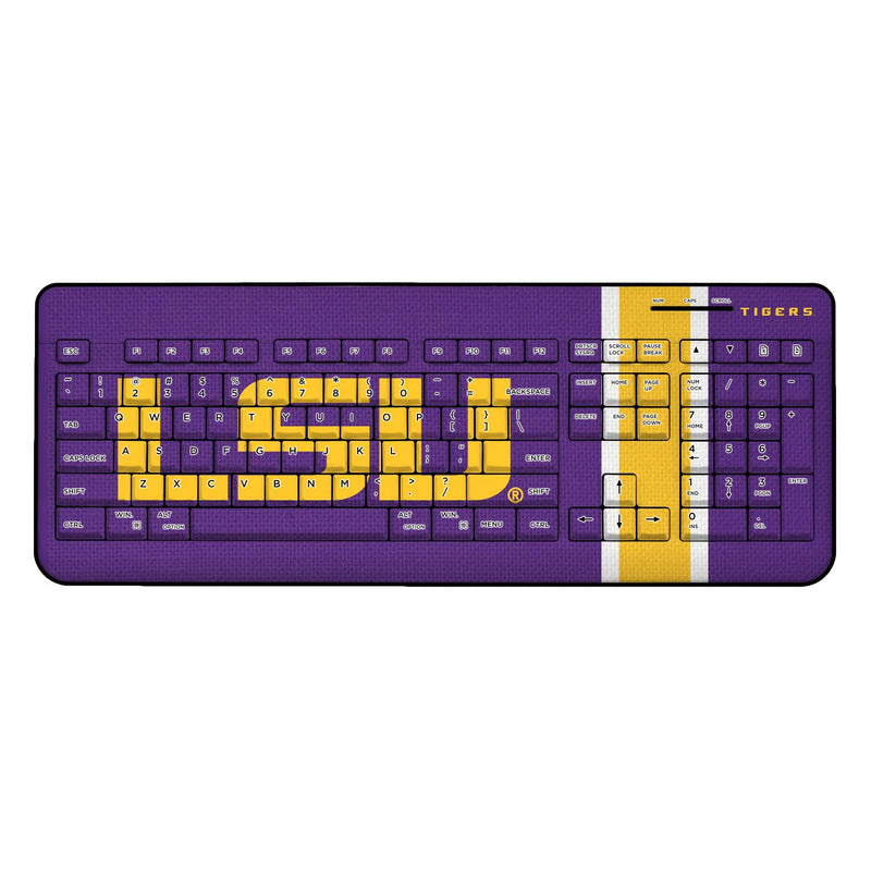 Louisiana State University Tigers Stripe Wireless USB Keyboard