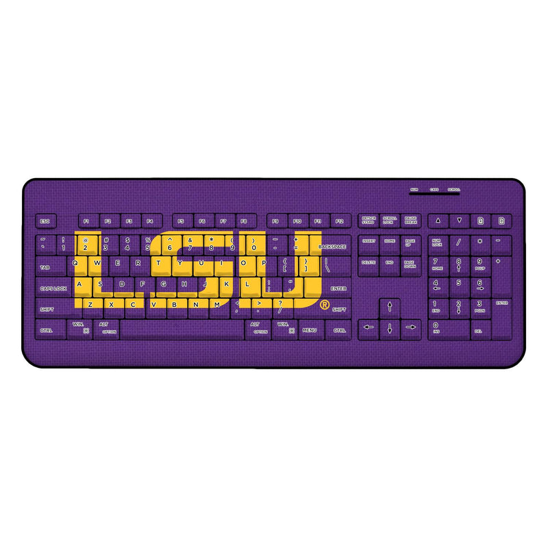 Louisiana State University Tigers Solid Wireless USB Keyboard